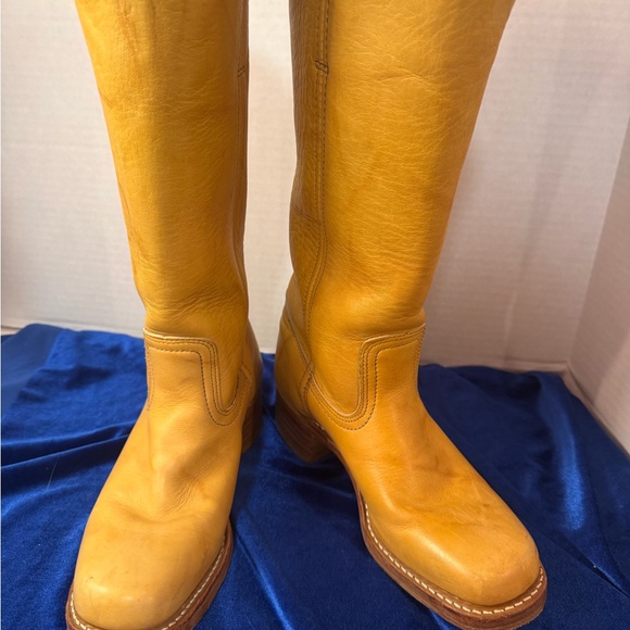 Frye Campus Banana Leather Tall Boots - Picture 6 of 10